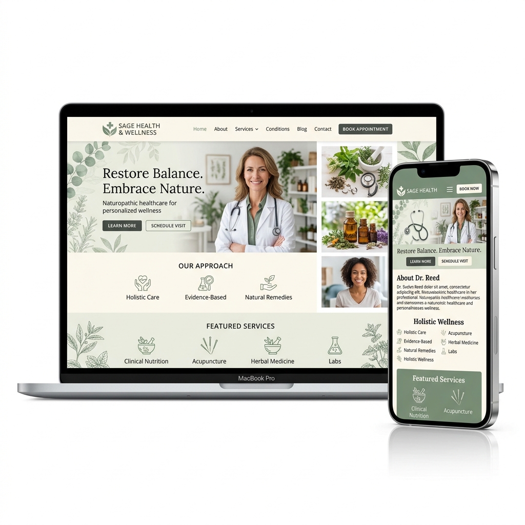 Dr. Victoria Chan website mockup